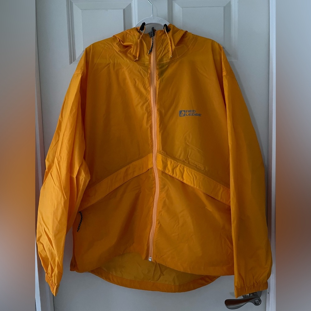Red Ledge Men's Thunderlight Hooded Rain Jacket-Gold…XL Compact velcro wrists